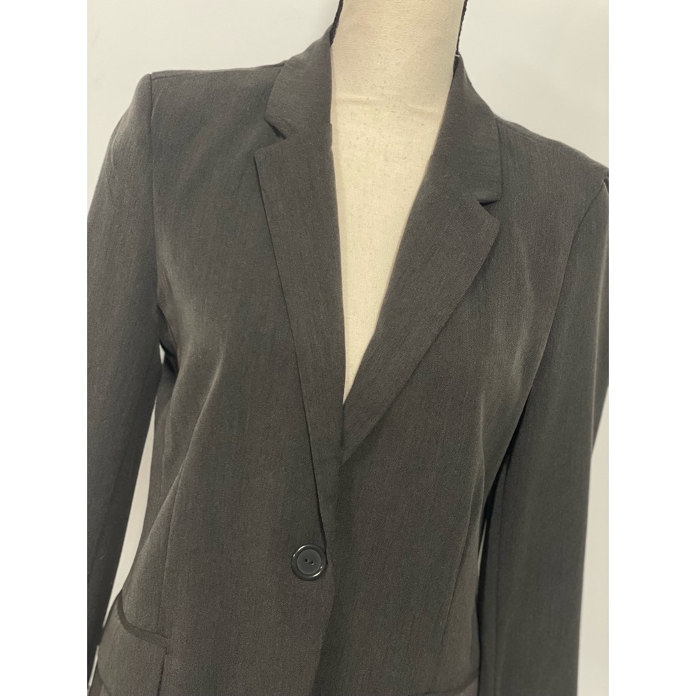 Ambiance Rolled Cuff Blazer Gray Size M - Picture 3 of 12
